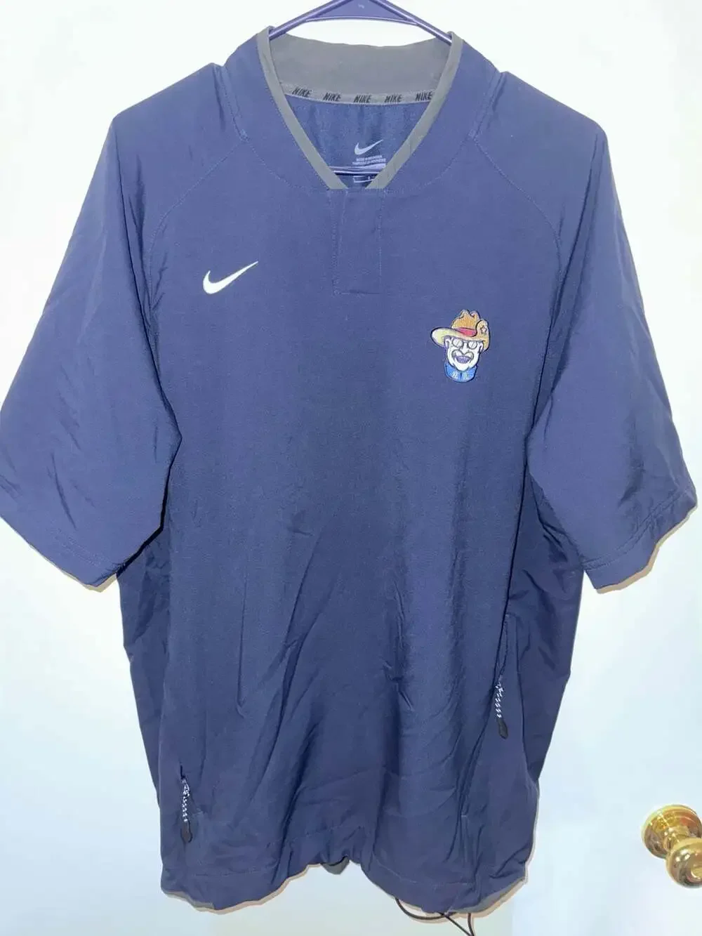 Nike Richmond Roughriders Short Sleeve Pullover Jacket Size Large